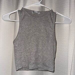 Zara Light Gray Knit Top